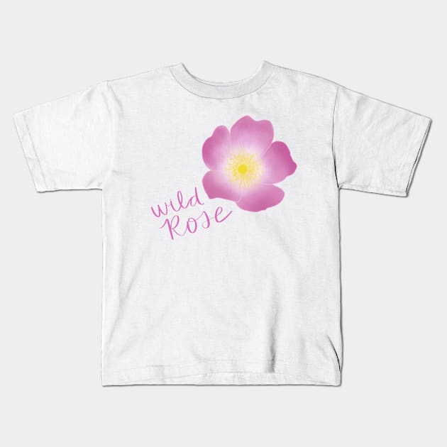 Wild Rose Kids T-Shirt by Strong with Purpose